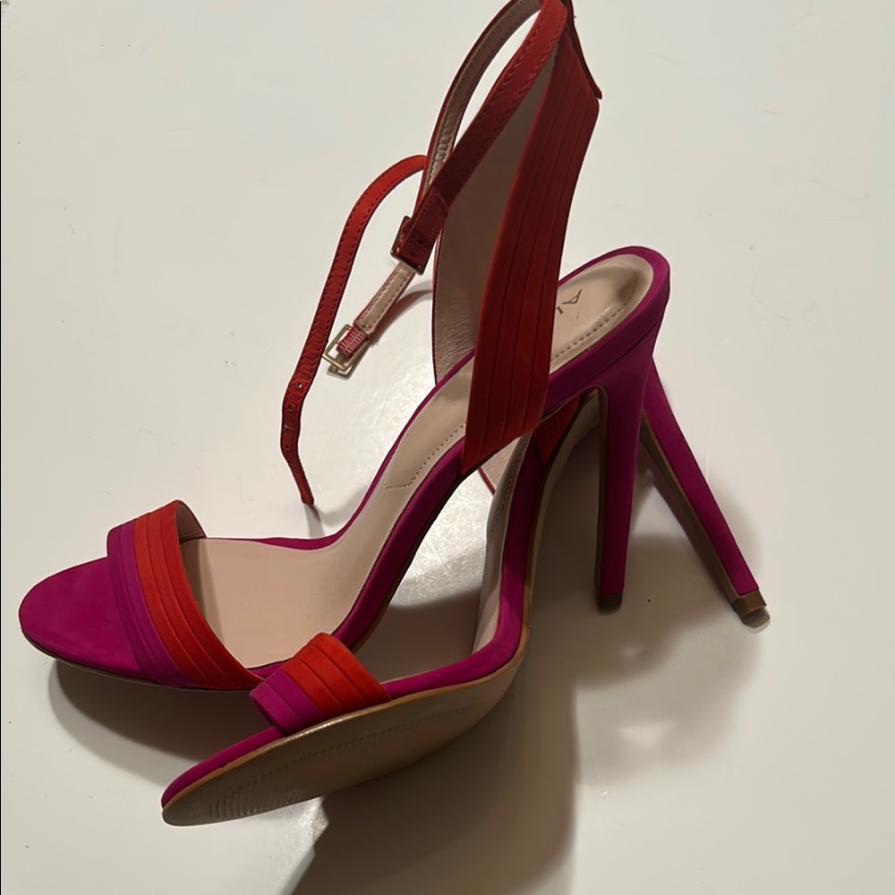 Aldo Red and Pink Stiletto Heels - Picture 4 of 11
